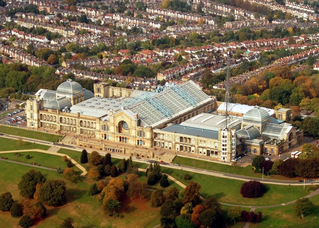 Alexandra Palace is an amusement and sports activities venue in North London, located among Wood Green and Muswell Hill withinside the London Borough of Haringey.